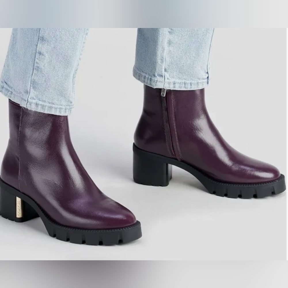 Eggplant Purple Booties - Picture 5 of 7